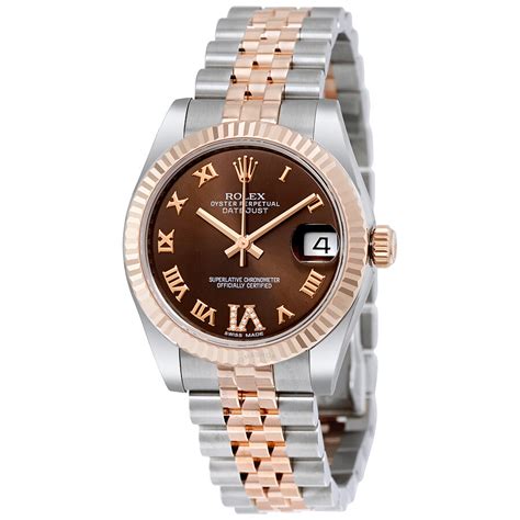 rolex lady datejust chocolate dial|rolex lady datejust 18k gold.